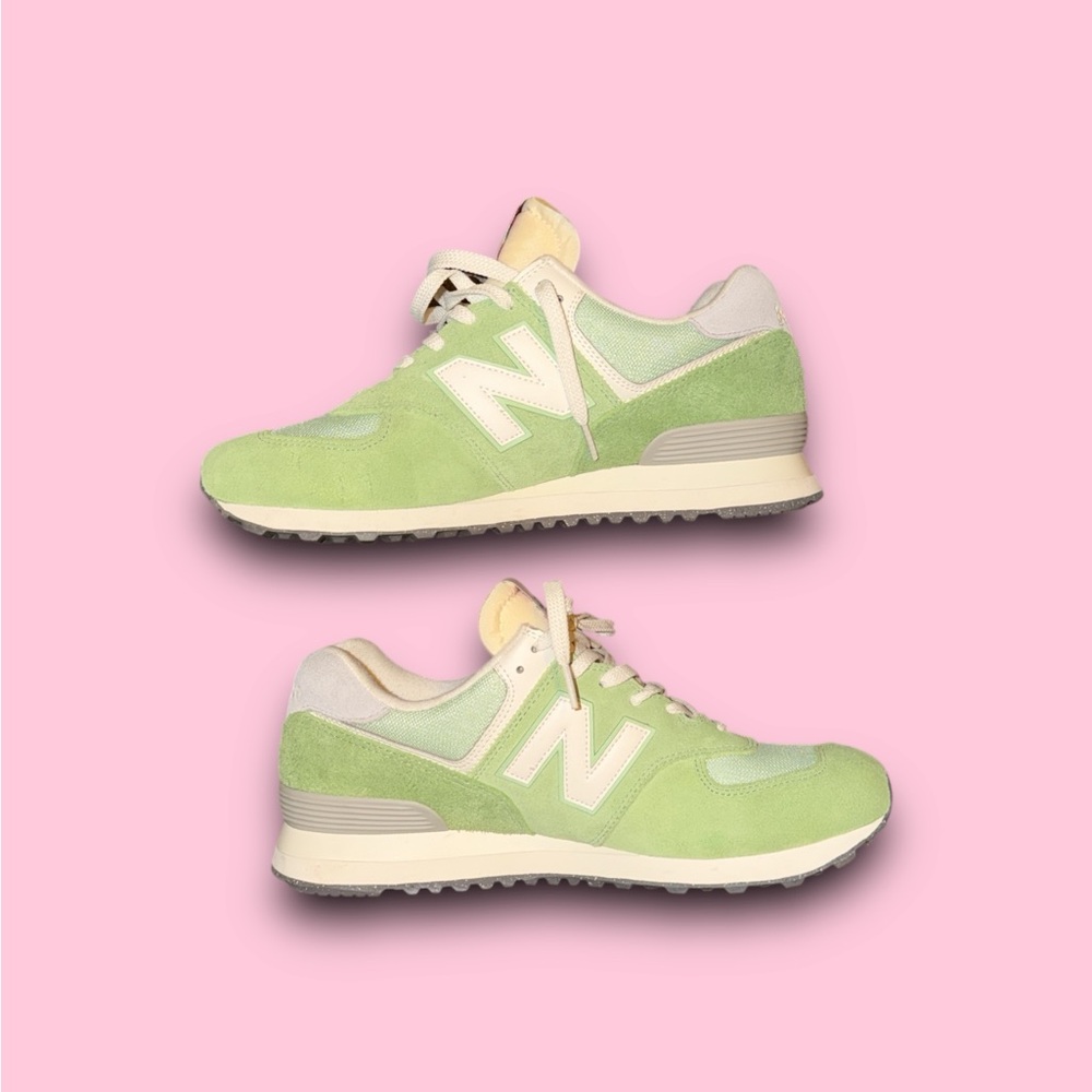 New Balance 574 Chive Sea Salt U574RCC Men’s 10.5 - Picture 2 of 7